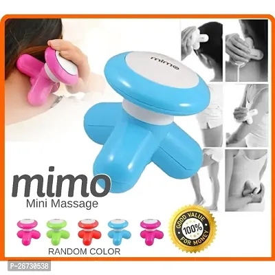 Mini Massager | Mimo Massager with USB Cable | Pain Relief Mini Vibration Full Head and Body Massager | Neck massager | Back massage machine Multicolor (Pack of 1)-thumb0