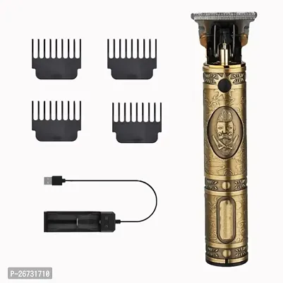 Trimmer Men Professional Rechargeable Cordless Hair Clippers Cutting Kit with 4 T-Blade Adjustable Blade and Shaver Retro Oil Head Close Cut Precise hair Trimming Machine-thumb0