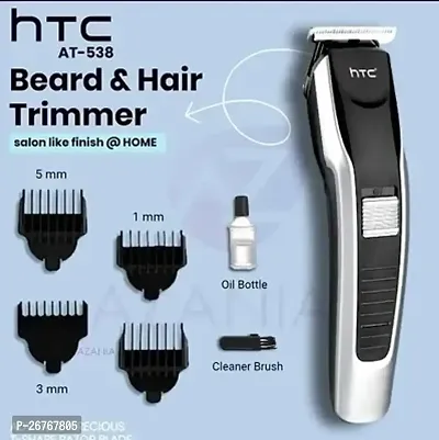 HTC AT-538 Rechargeable Hair Beard Trimmer for Men Trendy Styler HTC Trimmer Stainless Steel Sharp Blade Beard Shaver