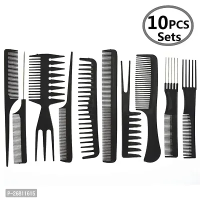 Einfac Professional All Hair Types Styling Comb Set 10 Pieces-thumb0