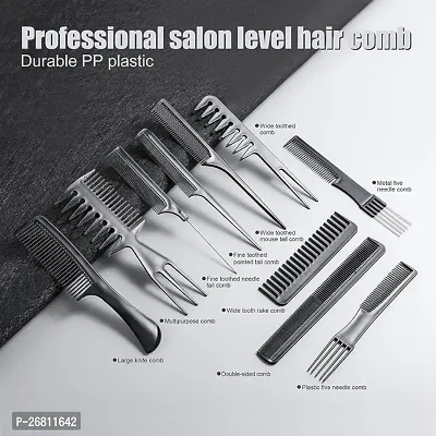 Einfac Professional All Hair Types Styling Comb Set 10 Pieces