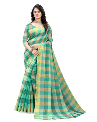 Fancy Silk Saree with Blouse Piece for Women