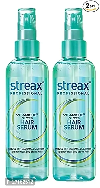 Streax Professional Pro Vitariche Gloss Hair Serum, 115Ml - Pack Of 2