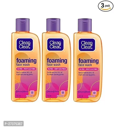 Clean Clear Foaming Face Wash, Pack Of 3-thumb0