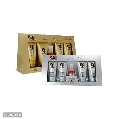 Shahnaz Husain Gold Facial Kit | 24 Carat Gold | Skin Radiance Timeless Youth | 4x10g | 15ml Skin Tonic | Men  Women