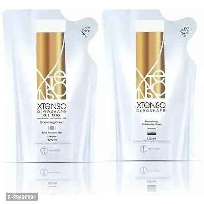 X+T+enso oleo Straight Hair Straightening Cream (125 ml) + Neutralizing Cream(Extra Resistantt)(125ml