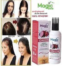 Combo Onion Herbal Hair Oil 2 Bottle   for Hair Regrowth  Hair Fall Control  (100 ml Each)-thumb1