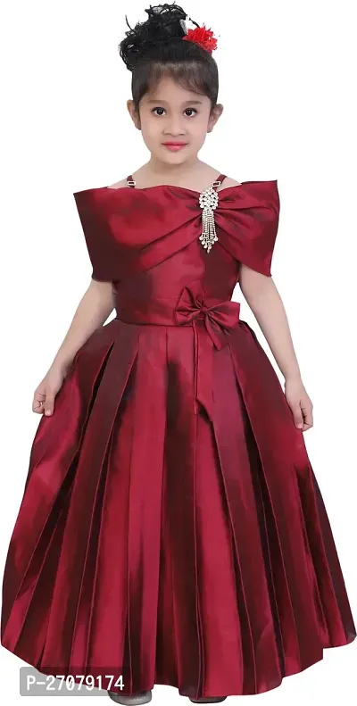 Fabulous Red Silk Frocks For Girls-thumb0