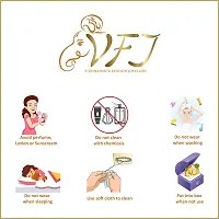 Vighnaharta Shiny Glow CZ Gold- Plated Alloy Ring with Rose Ring Box for Women and Girls - [VFJ1002ROSE-G12]-thumb4