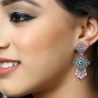 Elegant Oxidised Silver Earrings For Women Pack Of 4-thumb2