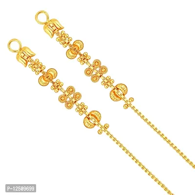 Golden Brass  Ear Cuff Earrings For Women