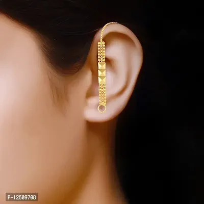 Golden Brass  Ear Cuff Earrings For Women-thumb2