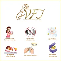 Vighnaharta Stylish M Letter Gold Plated Alloy Ring with pink rose box{VFJ1309ROSE-PINK-G8}-thumb2