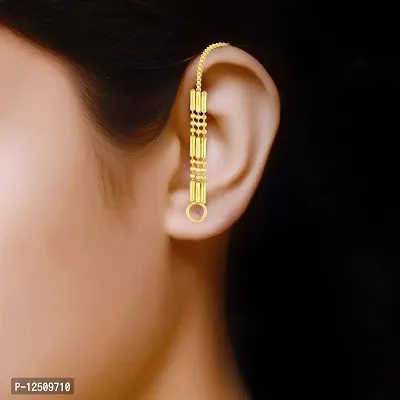 Golden Brass  Ear Cuff Earrings For Women-thumb2