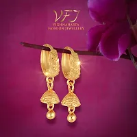 Elegant Twinkling Beautiful Gold Chandbali Jhumki Earring For Women And Girls-thumb2