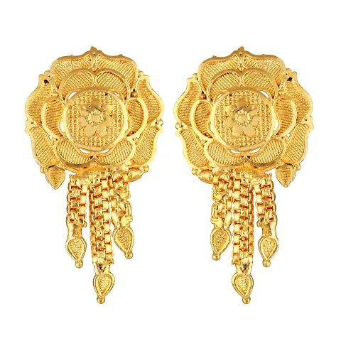 Trendy Golden Brass Studs For Womens