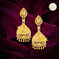 Golden Brass  Drop Earrings Earrings For Women-thumb2