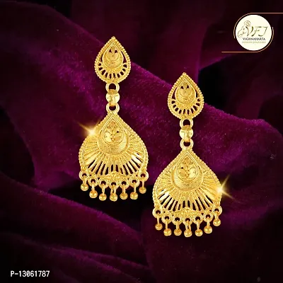 Golden Brass  Drop Earrings Earrings For Women-thumb3