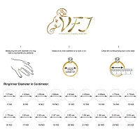 Vighnaharta Valentine Gift Spiral Ring Shank H Alphabet Rhodium Plated Alloy Finger Ring for Women and Girls - [VFJ1308FRR13]-thumb1