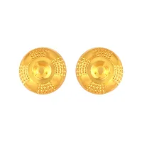 Golden Brass  Studs Earrings For Women-thumb2