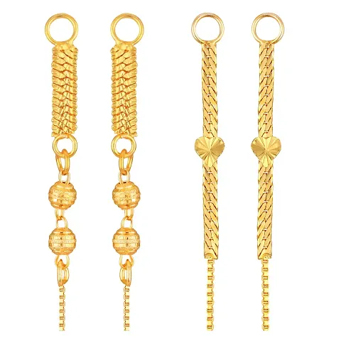 Trendy Golden Brass Ear Cuff For Womens