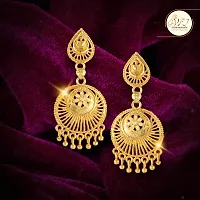 Golden Brass  Drop Earrings Earrings For Women-thumb2