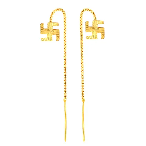 Trendy Golden Brass Ear Cuff For Womens