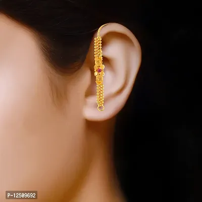 Golden Brass  Ear Cuff Earrings For Women-thumb4