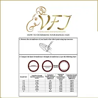 Vighnaharta Bangle  Jhumki Earring Set Alloy 1gm Gold Plated Combo Set- [Bangle Standard Size- 2.6]-thumb1