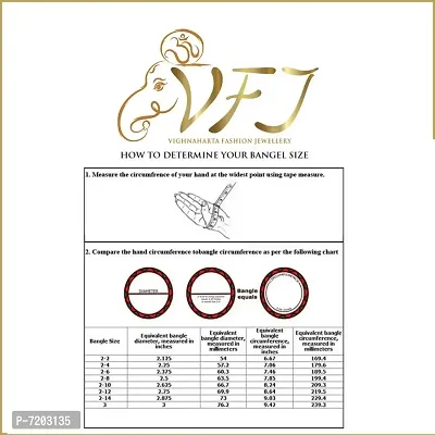 Vighnaharta Bangle  Jhumki Earring Set Alloy 1gm Gold Plated Combo Set- [Bangle Standard Size- 2.6]-thumb2