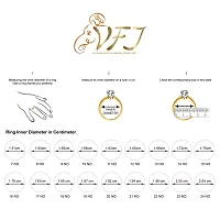 Vighnaharta Delicate Box Band CZ Gold and Rhodium Plated Alloy Fashion Ring for Women and Girls - [VFJ1332FRG12]-thumb2