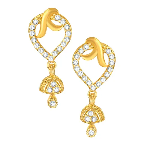 Trendy Brass Golden Jhumkas For Womens