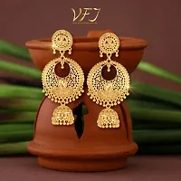 Beautiful Earrings Chic Drop Chandbali Jhumki Earring For Women And Girls-thumb3