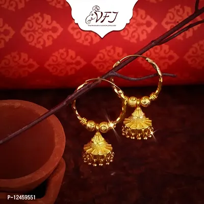 Beautiful Earrings Elite Chic chandbali Jhumki CZ earring  for Women and Girls