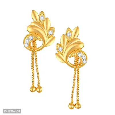 wear Screw back alloy dangler studs Jhumki Earring for Women and Girls