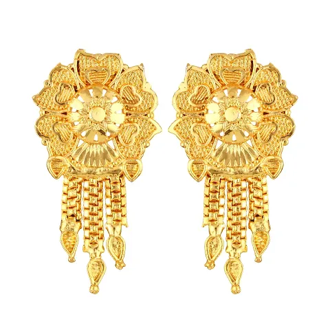 Trendy Golden Brass Studs For Womens