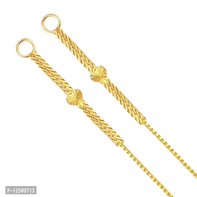 Golden Brass  Ear Cuff Earrings For Women