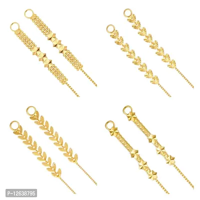 Vighnaharta 1 one gram gold Plated alloy Kanchain Ear chain kanoti Ear Thread Ear to Ear Chain for Women and Girls[VFJ1081-1013-1008-1014KC]-thumb0