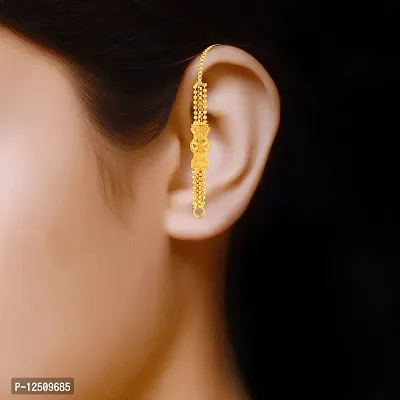 Golden Brass  Ear Cuff Earrings For Women-thumb4