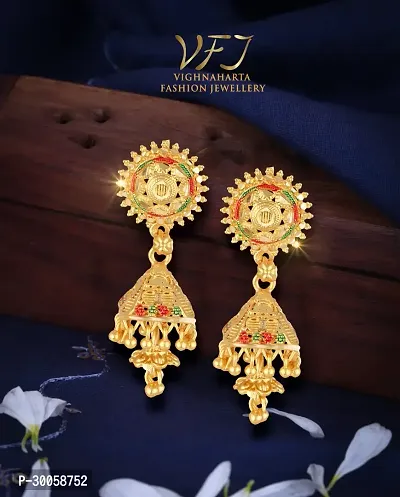 Beautiful Gold Plated Jhumki Earring For Women And Girls-thumb4