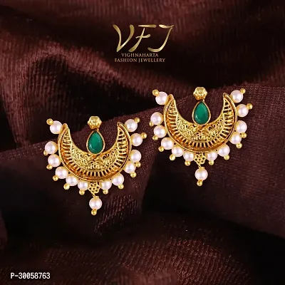 Beautiful Earrings Pearl Chandbali Earring For Women And Girls-thumb3