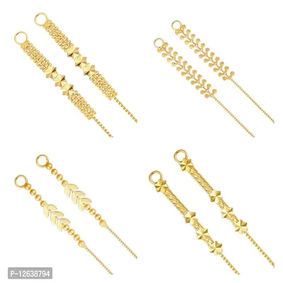 Vighnaharta 1 one gram gold Plated alloy Kanchain Ear chain kanoti Ear Thread Ear to Ear Chain for Women and Girls[VFJ1081-1006-1005-1014KC]-thumb0