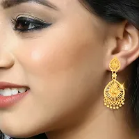 Golden Brass  Drop Earrings Earrings For Women-thumb1