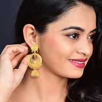 Beautiful Earrings Chic Drop Chandbali Jhumki Earring For Women And Girls-thumb1