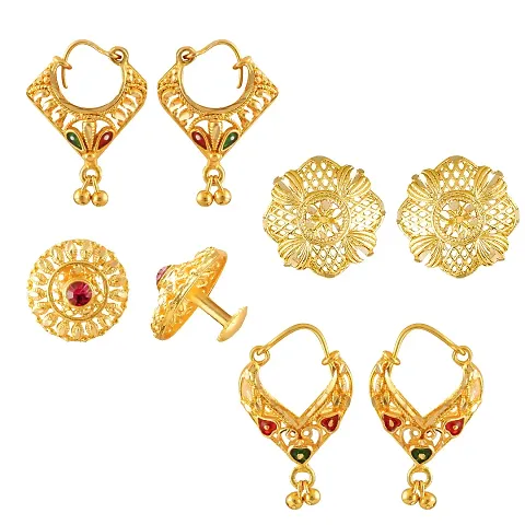 Vivasrtri Alloy STUD Earring Combo (4 Pair Earrings )