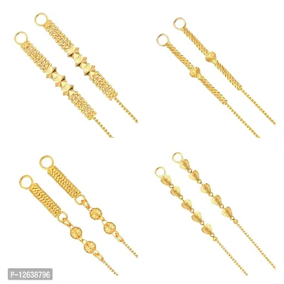 Vighnaharta 1 one gram gold Plated alloy Kanchain Ear chain kanoti Ear Thread Ear to Ear Chain for Women and Girls[VFJ1081-1084-1085-1078KC]-thumb0