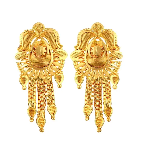 Trendy Golden Brass Studs For Womens