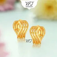 Designer Golden Brass Earrings For Women-thumb2