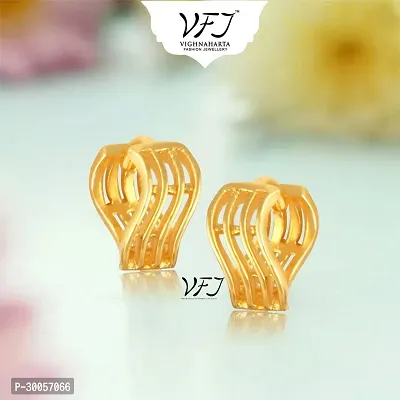 Designer Golden Brass Earrings For Women-thumb3