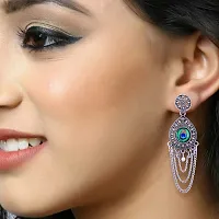 Elegant Oxidised Silver Earrings For Women Pack Of 4-thumb1